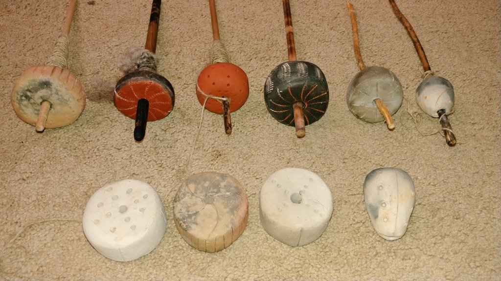 A selection of Neolithic spindle whorls